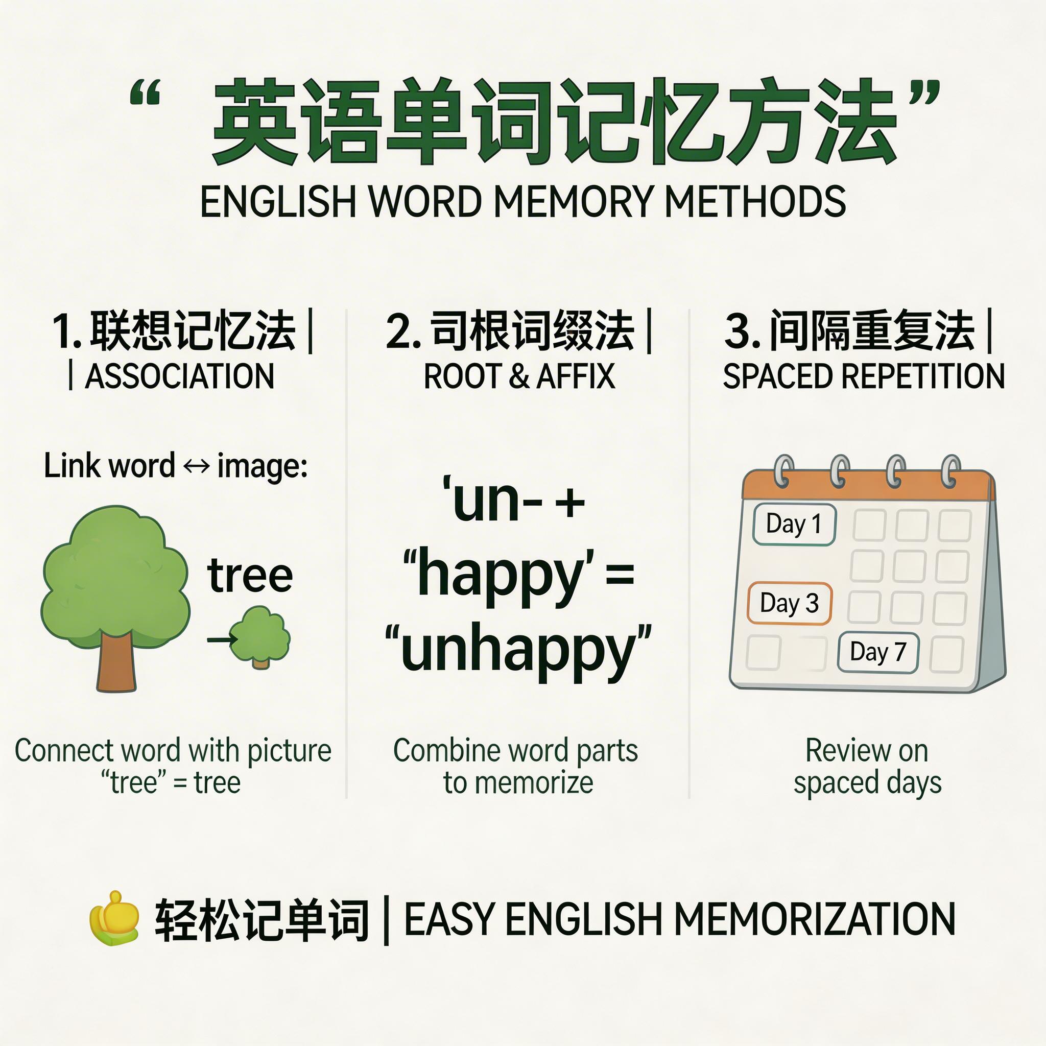 英语单词记忆方法