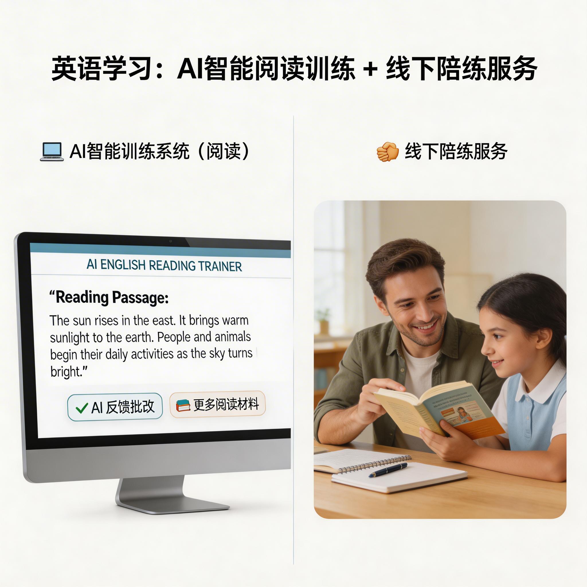 AI智能训练系统（阅读）+线下陪练服务